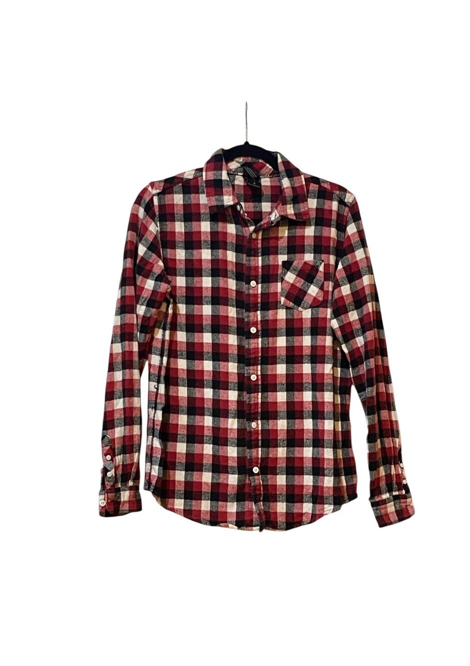Boys Shaun White Flannel Button Shirt Size XL